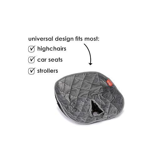  Diono Ultra Dry Seat, Child Car Seat Pad With Waterproof Liner - Potty Training Seat Pads for Infants Baby and Toddlers, Multi-Use for High Chair, Car Seats and Strollers, Machine Washable, Gray