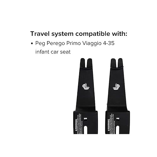  Diono Quantum Car Seat Adapter, Compatible with Peg Perego Infant Baby Car Seats, Durable, Attachment for Travel System