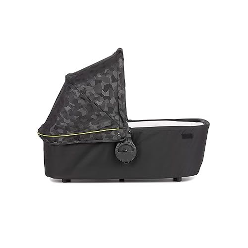  Diono Excurze Luxe Carrycot for Newborn Baby, Stroller Bassinet for Baby, Breathable Mattress for Comfortable Sleeping, Suitable from Birth, Black Camo