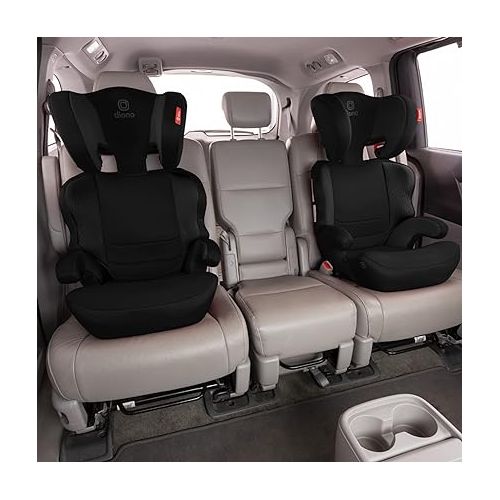  Diono Everett NXT High Back Booster Car Seat with Rigid Latch, Lightweight Slim Fit Design & Solana 2 XL 2022, Dual Latch Connectors, Lightweight Backless Belt-Positioning Car