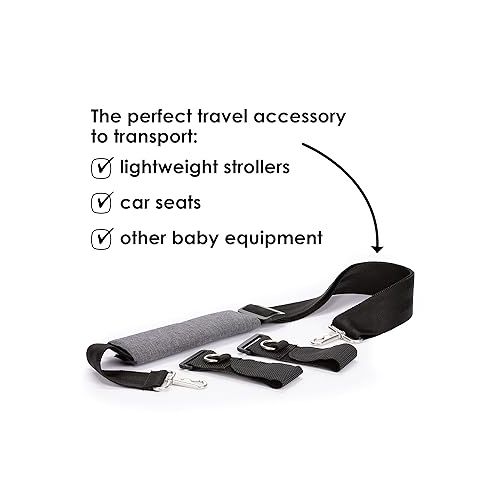  Diono Universal Car Seat and Stroller Carrying Strap, Adjustable Padded Strap, Made from Durable High Strength Material, Gray