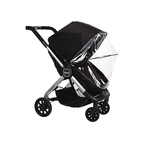  Diono Quantum Lux Stroller Rain Cover, Premium Waterproof Protection, Shield Against Wind and Rain, Clear Cover, Ventilated Storage Bag, Easy Attach