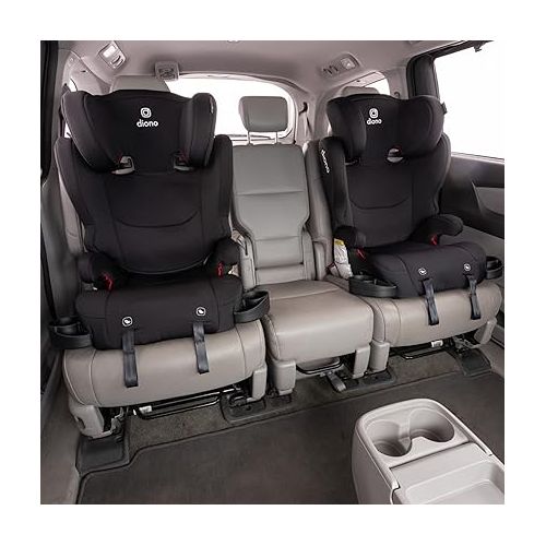  Diono Cambria 2 XL, Dual Latch Connectors, 2-in-1 Belt Positioning Booster Seat & Solana 2 XL 2022, Dual Latch Connectors, Lightweight Backless Belt-Positioning Car