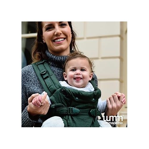  Diono We Made Me Imagine Deluxe, 3-in-1 Baby Carrier Newborn to Toddler With Front Carry & Back Carry, Ergonomic, Comfortable, Racing Green