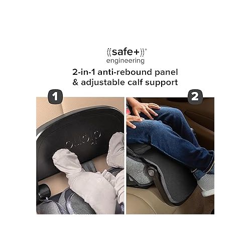  Diono Radian 3QXT+ FirstClass SafePlus 4-in-1 Convertible Car Seat, Rear & Forward Facing, Safe Plus Engineering, 4 Stage Infant Protection, 10 Years 1 Car Seat, Slim Fit 3 Across, Gray Slate