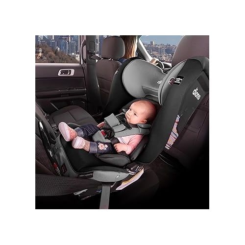 Diono Radian 3RXT SafePlus, 4-in-1 Convertible Car Seat, Rear and Forward Facing, SafePlus Engineering, 3 Stage Infant Protection, 10 Years 1 Car Seat, Slim Fit 3 Across, Gray Slate