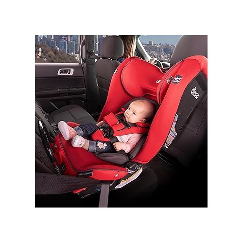  Diono Radian 3RXT SafePlus, 4-in-1 Convertible Car Seat, Rear and Forward Facing, SafePlus Engineering, 3 Stage Infant Protection, 10 Years 1 Car Seat, Slim Fit 3 Across, Red Cherry