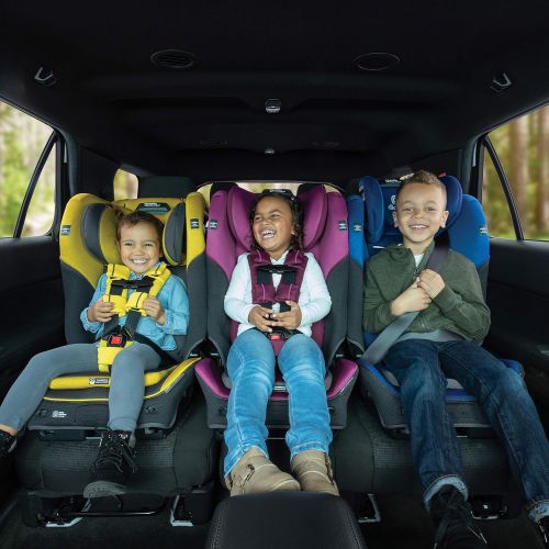  Diono Radian 3QX 4-in-1 Rear & Forward Facing Convertible Car Seat, Safe+ Engineering 3 Stage Infant Protection, 10 Years 1 Car Seat, Ultimate Protection, Slim Fit 3 Across, Red Ch