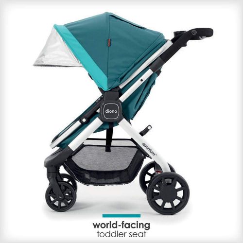  Diono Quantum 2-in-1 Multi-Mode Stroller, for Children from Birth to 50 Pounds, Midnight