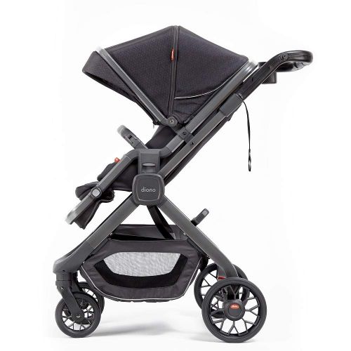  Diono Quantum2 3-in-1 Luxury Multi-Mode Stroller, for Children from Birth to 50 pounds, Black Cube