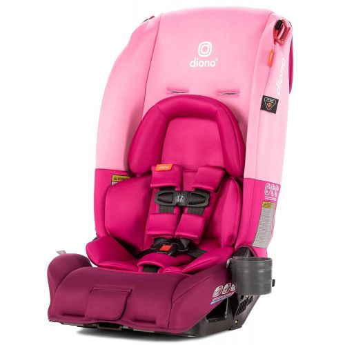  Diono Radian 3RX All-in-One Convertible Car Seat  Extended Rear-Facing 5-45 Pounds, Forward-Facing to 65 Pounds, Booster to 120 Pounds - The Original 3 Across, Pink