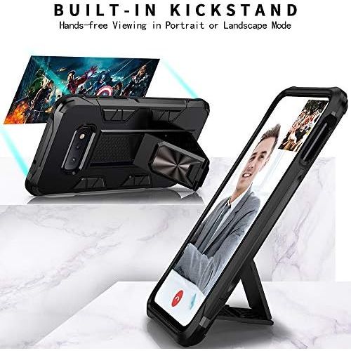  [아마존베스트]Dionsibei Samsung Galaxy Note 8 Case Military Grade Built-in Kickstand Case with Stand Holster Armor Heavy Duty Shockproof Cover Protective Case for Samsung Galaxy Note 8 Phone Case (Black)