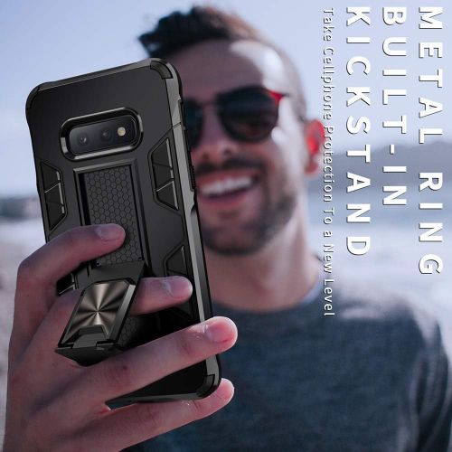  [아마존베스트]Dionsibei Samsung Galaxy Note 8 Case Military Grade Built-in Kickstand Case with Stand Holster Armor Heavy Duty Shockproof Cover Protective Case for Samsung Galaxy Note 8 Phone Case (Black)