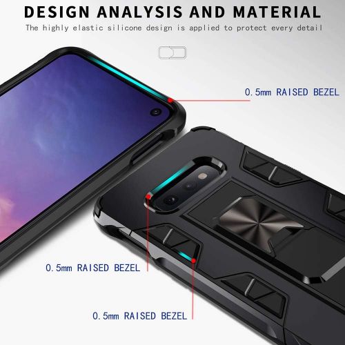  [아마존베스트]Dionsibei Samsung Galaxy Note 8 Case Military Grade Built-in Kickstand Case with Stand Holster Armor Heavy Duty Shockproof Cover Protective Case for Samsung Galaxy Note 8 Phone Case (Black)