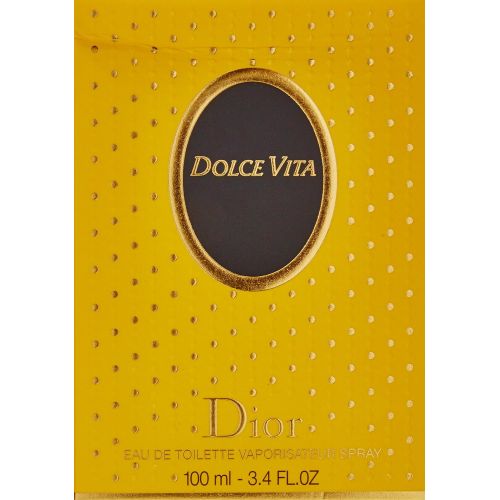  Dolce Vita By Christian Dior For Women. Eau De Toilette Spray 3.4 Oz.