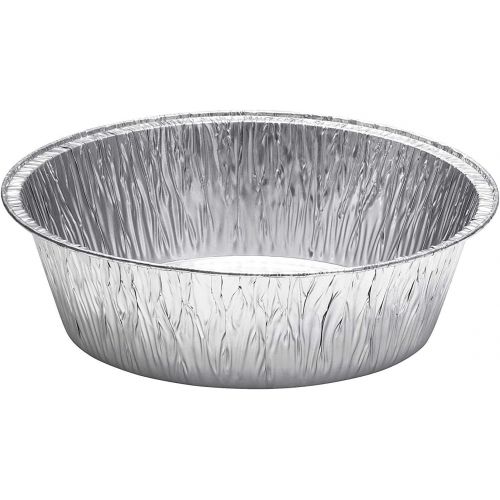  Diplastible 8-Inch Aluminum Dutch Oven Liner Pans Disposable Cake Pan and Extra Deep Aluminum Foil Pans for Baking, Freezing, and Storage Durable Aluminum Round Baking Pans 20 Count