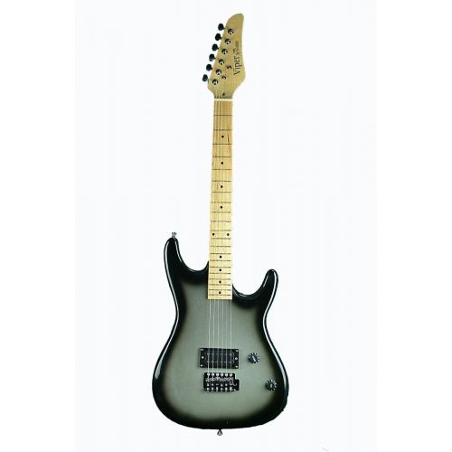  Directly Cheap 6 String Electric Guitar Pack Right Handed, Black Full 000-BT-GE93-BK+DVD