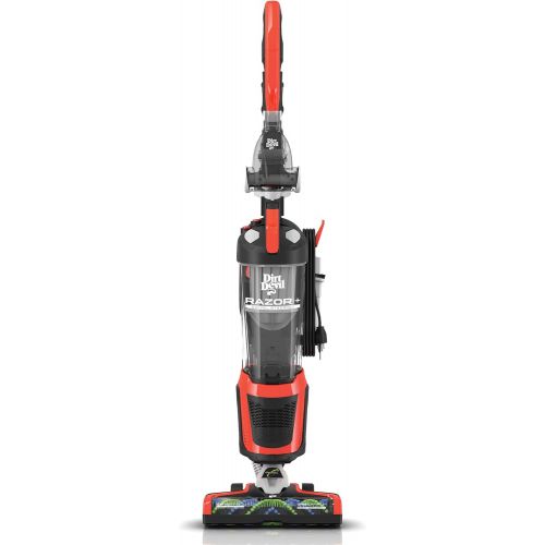  Dirt Devil Razor Vac Bagless Multi Floor Corded Upright Vacuum Cleaner with Swivel Steering, UD70350B, Red