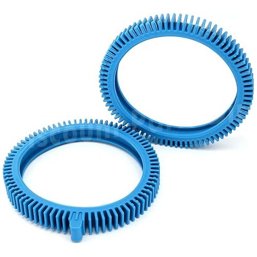  2 Pack 896584000-143 Blue Front Tire Kit with Super Hump - Replacement for Hayward Poolvergnuegen Select Pool Cleaners