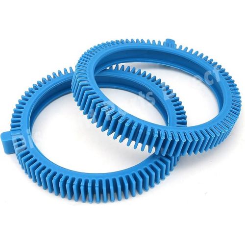  2 Pack 896584000-143 Blue Front Tire Kit with Super Hump - Replacement for Hayward Poolvergnuegen Select Pool Cleaners