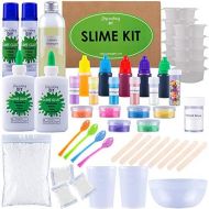 [아마존베스트]Ultimate DIY Slime Kit for Girls and Boys | Slime Kits | Slime Stuff | Slime Making Kit | Slime Supplies Kit |Makes Cloud, Galaxy, Mermaid, Fruit Slice, Fluffy, Glow-In-The-Dark, C