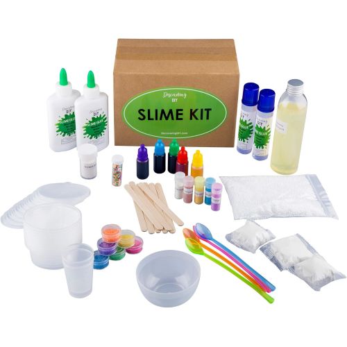  [아마존베스트]Ultimate DIY Slime Kit for Girls and Boys | Slime Kits | Slime Stuff | Slime Making Kit | Slime Supplies Kit |Makes Cloud, Galaxy, Mermaid, Fruit Slice, Fluffy, Glow-In-The-Dark, C