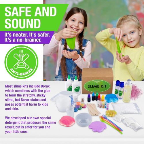  [아마존베스트]Ultimate DIY Slime Kit for Girls and Boys | Slime Kits | Slime Stuff | Slime Making Kit | Slime Supplies Kit |Makes Cloud, Galaxy, Mermaid, Fruit Slice, Fluffy, Glow-In-The-Dark, C