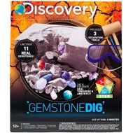 [아마존베스트]Discovery Kids Gemstone Dig Stem Science Kit by Horizon Group USA, Excavate, Dig & Reveal 11 Real Gemstones, Includes Goggles, Excavation Tools, Streak Plate, Magnifying Glass & Mo