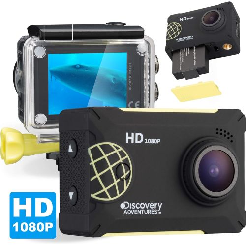  Discovery Adventures Scout Full-HD 1080p Action Camera with LCD Screen, 5.08cm (2Zoll) schwarz