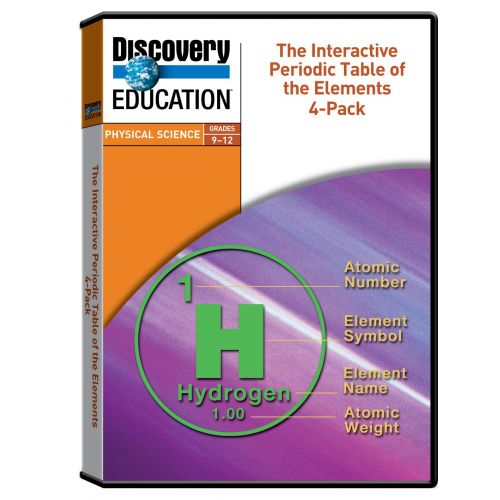  Discovery Education Interactive Periodic Table of the Elements DVD (Set of 4)