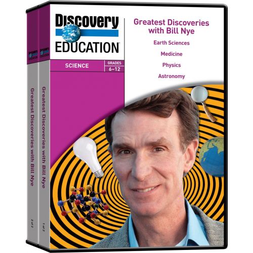  Discovery Education Greatest Discoveries with Bill Nye DVD Series (Set of 7)