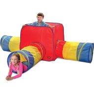 Discovery Kids 3 in 1 Adventure Play Tent W/Removable Tunnel Tubes, Measures 32