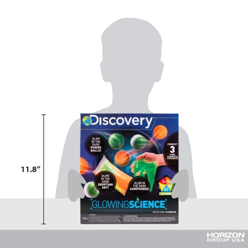 Discovery Kids Glowing Science Kit by Horizon Group USA, Great Stem Experiments, Create Your Own Glow In The Dark Power Balls & More
