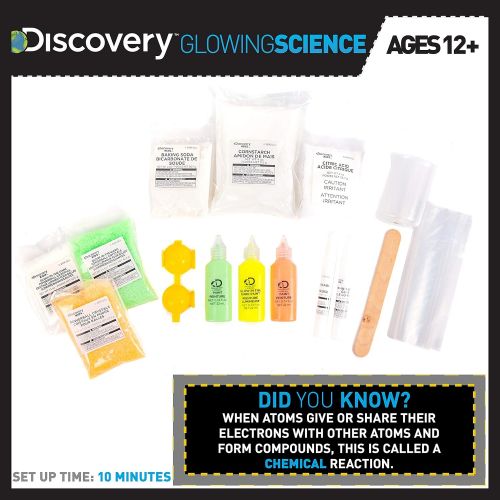  Discovery Kids Glowing Science Kit by Horizon Group USA, Great Stem Experiments, Create Your Own Glow In The Dark Power Balls & More