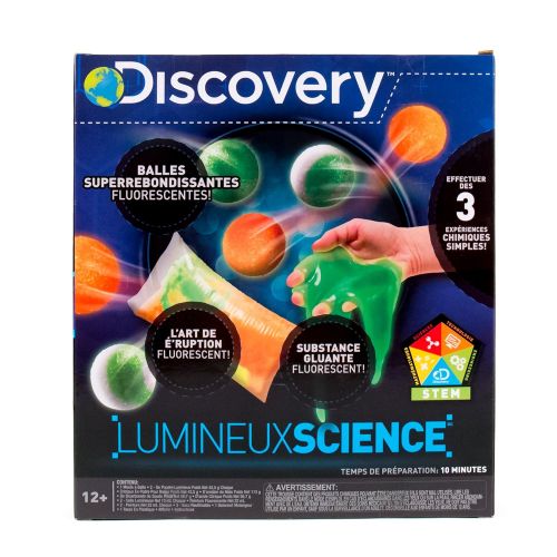  Discovery Kids Glowing Science Kit by Horizon Group USA, Great Stem Experiments, Create Your Own Glow In The Dark Power Balls & More