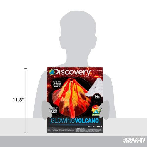  Discovery Kids Discovery Build & Color Your Own Glowing Volcano by Horizon Group USA, Great Stem Science Kit, Perform Science Fair Experiments with DIY Fizzy & Lava Eruptions