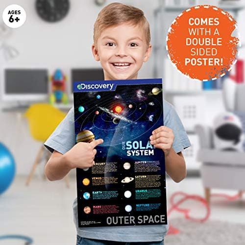  [아마존베스트]Discovery Kids Planetarium Projector for Children with Rotating Stars Night Sky Mode and Stationary Slides Mode with Planet, Constellation, Solar System, Nebula, Spaceship, and Sta