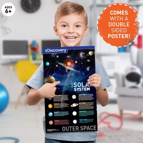  [아마존베스트]Discovery Kids Planetarium Projector for Children with Rotating Stars Night Sky Mode and Stationary Slides Mode with Planet, Constellation, Solar System, Nebula, Spaceship, and Sta