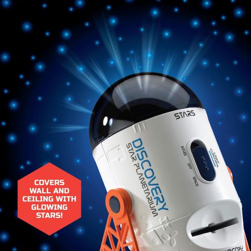  Discovery Kids Discovery #MINDBLOWN 2-in-1 Reversible Planetarium Space Projector ? 360-Degree Rotation ? Moving Stars Mode and Stationary Viewfinder Mode