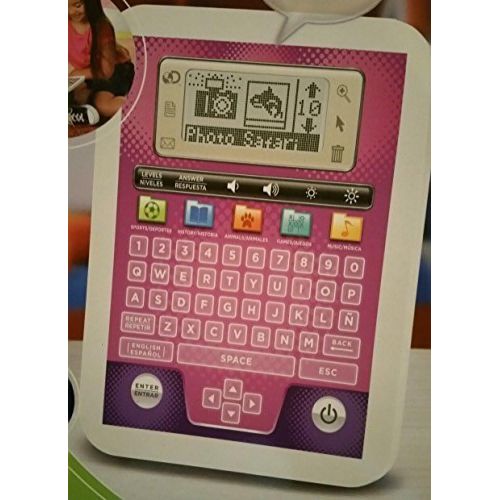  Discovery Kids Bilingual Spanish English Teach & Talk Tablet, Pink and White