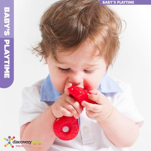  Discovery Toys Super Yummy Teether | 5 Teething Knobs Training for Infant, Baby, and Toddler | BPA-Free Soothing Teething Toy