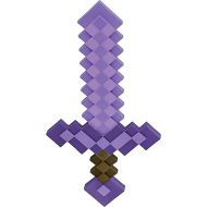 Minecraft Toy Weapon, Enchanted Purple Sword Costume Accessory, Plastic Video Game Inspired Toy Replica, 20.25 Inch Length