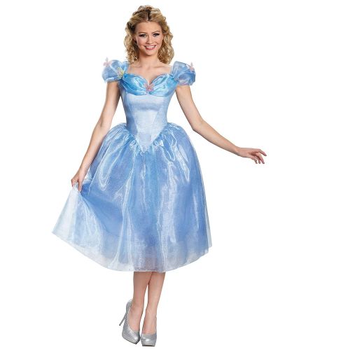  Disguise Womens Cinderella Movie Adult Deluxe Costume, Blue, X-Large