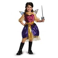 Disguise Disneys The Pirate Fairy Pirate Zarina Classic Girls Costume, X-Small/3T-4T