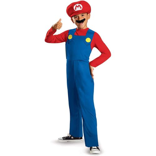  Disguise Nintendo Super Mario Brothers Mario Classic Boys Costume, Large/10-12