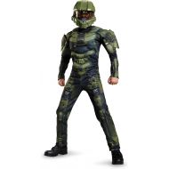 Disguise Master Chief Classic Muscle Costume, Medium (7-8)