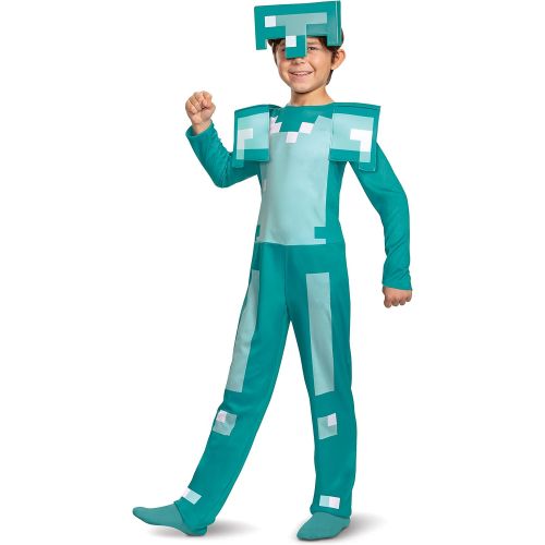  Disguise Minecraft Armor Boys Jumpsuit Costume