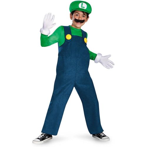  Disguise Boys Nintendos Super Mario Brothers Luigi Deluxe Costume, 4-6