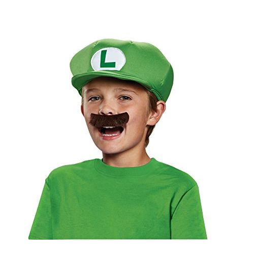  Disguise Kids Luigi Hat and Mustache Set