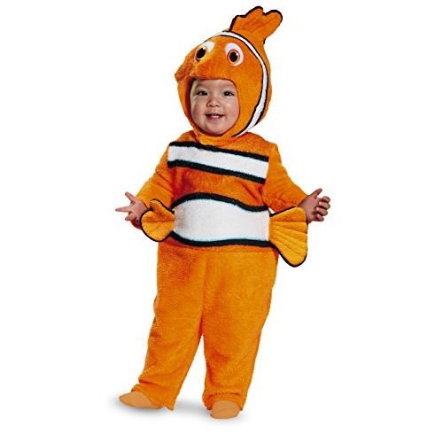 디즈니 Disney Disguise Babys Nemo Prestige Infant Costume, Orange, 6-12 Months